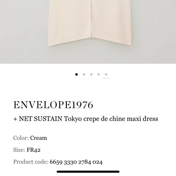 envelope1976 Tokyo crepe de chine maxi dress - Picture 2 of 6
